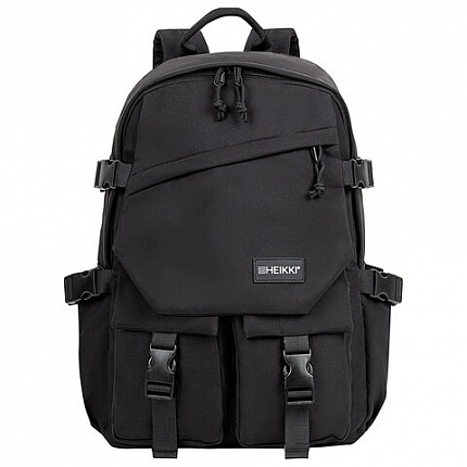 Рюкзак HEIKKI FUSION (ХЕЙКИ) универсальный, отд. для ноутбука, карм.-антивор, черный, 43х30х14 см, 272577