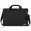 Сумка портфель HEIKKI PROFITABLE (ХЕЙКИ) с отделением для ноутбука 14", 2 кармана, черная, 26х36х3 см, 272598