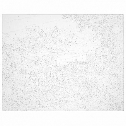 Картина по номерам 40x50 см, ОСТРОВ СОКРОВИЩ "Город у моря", на подрамнике, акрил, кисти, 663271