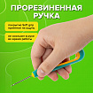 Шило с крючком, общая длина 140 мм, d=2 мм, прорезиненная ручка, STAFF, 238115