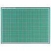 Коврик (мат) для резки BRAUBERG, 3-слойный, А2 (600х450 мм), двусторонний, толщина 3 мм, зеленый, 236903