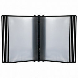 Демосистема настольная/настенная на 10 панелей, с 10 черными панелями А4, STAFF "Profit", 238218