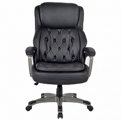 Кресло BRABIX PREMIUM "Regal EX-557", НАГРУЗКА до 150 кг, пружинный блок, экокожа, черный, 532945