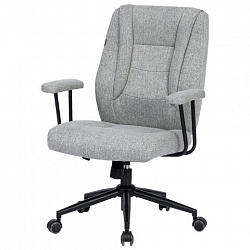 Кресло BRABIX PREMIUM "Westside EX-566", металлические подлокотники, ткань, светло-серое, 533207