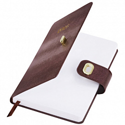 Ежедневник датированный 2026 А5 138х213 мм, BRAUBERG "Elegant", под кожу, застежка, бордовый, 117367