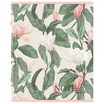 Тетрадь А5 96 л. BRAUBERG скоба, клетка, обложка картон, "Bloom" (микс в спайке), 404438