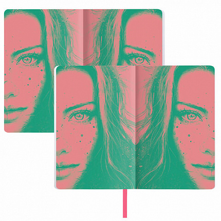 Ежедневник недатированный А5 (138х213 мм), BRAUBERG VISTA, под кожу, гибкий, 136 л., "Eye", 112004