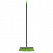 Щетка для уборки КОМПЛЕКТ черенок 110 см + щетка 35 см, щетина 8 см, в сборе, еврорезьба, YORK, 51040
