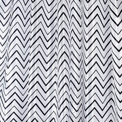 Шторка для ванной ПОЛИЭСТЕР, 180х180 см, кольца в комплекте, УЗОРЫ, PRIMILA (ПРИМИЛА), 700078