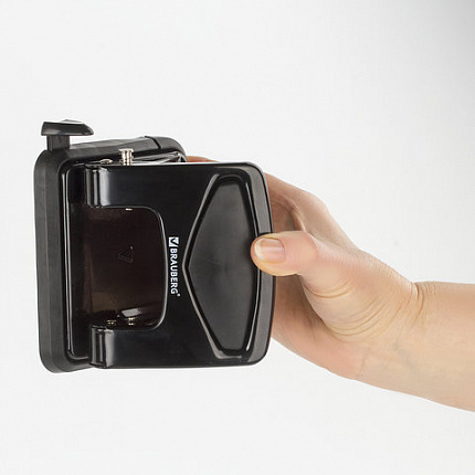 Дырокол металлический BRAUBERG "PN-150M", до 35 листов, черный, 227788