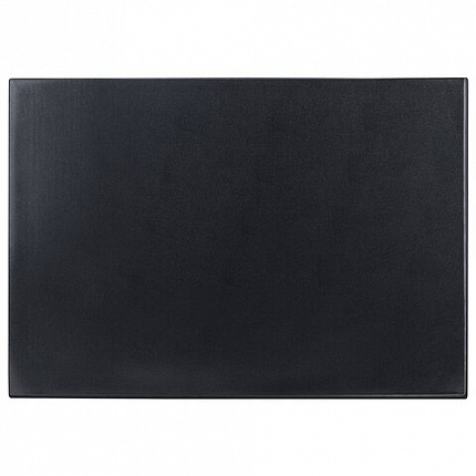 Коврик-подкладка настольный для письма (590х380 мм), с прозрачным карманом, черный, BRAUBERG, 236774