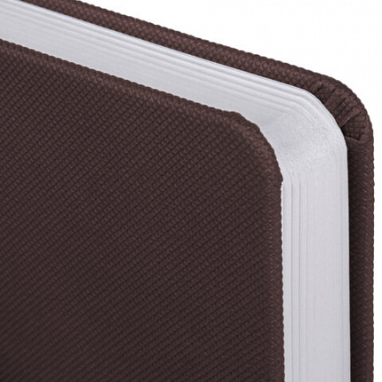 Ежедневник датированный 2026, А5, 138x213 мм, BRAUBERG "Control", под кожу, держатель для ручки, коричневый, 117122