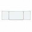 Доска магнитно-маркерная 3-х элементная 100х150/300 см, 5 рабочих поверхностей, белая, BRAUBERG, 231708