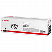 Картридж лазерный CANON (067BK) i-SENSYS LBP631Cw/LBP633Cdw, черный, ресурс 1350 стр., ОРИГИНАЛЬНЫЙ, 5102C002