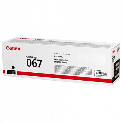Картридж лазерный CANON (067BK) i-SENSYS LBP631Cw/LBP633Cdw, черный, ресурс 1350 стр,, 5102C002