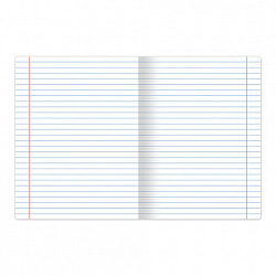 Тетрадь 12 л. ЮНЛАНДИЯ КЛАССИЧЕСКАЯ, линия, обложка картон, ЗЕЛЕНАЯ, 105644