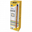 Карандаш чернографитный BIC, 1 шт., "Evolution Stripes", HB, с ластиком, корпус ассорти, 8960342