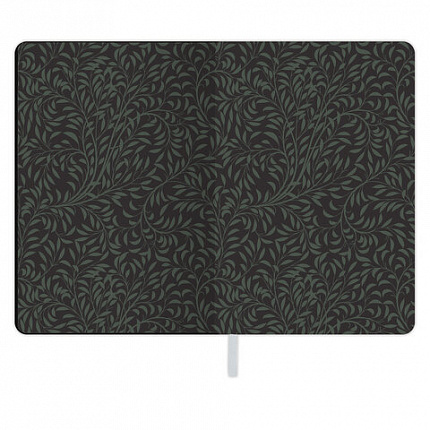 Блокнот А5 (143x210 мм), BRAUBERG VISTA "Bloom", под кожу, твердый, срез фольга, 80 л., 112071