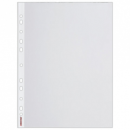 Папки-файлы перфорированные А4+ ОФИСМАГ, КОМПЛЕКТ 50 шт., гладкие, ПЛОТНЫЕ, 70 мкм, 224602