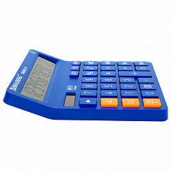 Калькулятор настольный BRAUBERG DIGITAL-12-BL (151х152 мм), 12 разрядов, двойное питание, СИНИЙ, 272969