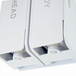 Дозатор двойной 2х0,38 л для жидкого мыла/шампуня/геля LAIMA ULTRA, НАЛИВНОЙ, белый, 609107, MD-9029W-2