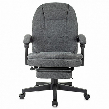 Кресло офисное CH-868MSG-BF, синхромеханизм, вибромодуль, подставка для ног, ткань, серое, 1998751