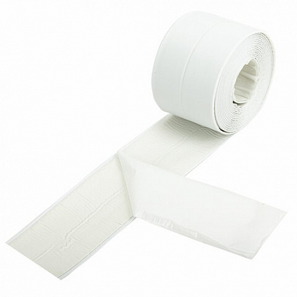 Клейкая лента бордюрная для ванны и кухни повышенной клейкости 60 мм х 3,35 м, бутил, DASWERK (ДАСВЕРК), 608775