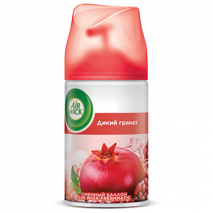 Сменный баллон 250 мл, AIRWICK "Дикий гранат", для автоматических освежителей, универсальный