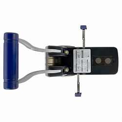 Дырокол металлический МОЩНЫЙ BRAUBERG "EXTRA Heavy duty", до 160 листов, черно-синий, 272722