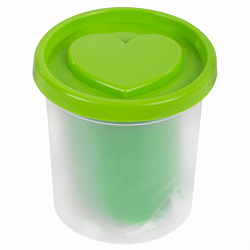 Пластилин-тесто для лепки BRAUBERG KIDS, 4 цвета, 560 г, яркие неоновые цвета, крышки-штампики, 106716