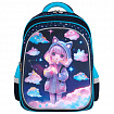 Рюкзак BRAUBERG KIDS FLOSSY, 2 отделения, 3 кармана, "Девочка в облаках", объемный дизайн, 40х28х18 см, 273179