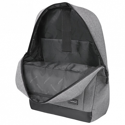 Рюкзак HEIKKI PLANE (ХЕЙКИ) универсальный, отделение для ноутбука, серый, 42х30х14 см, 273887