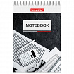 Блокнот МАЛЫЙ ФОРМАТ А6 97х145 мм, 40 л., гребень, картон, клетка, BRAUBERG, "Идеальный офис", 129823