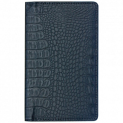 Визитница/кредитница трехрядная BRAUBERG "Cayman", на 96 карт, под кожу крокодила, черная, 231761