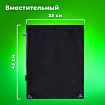 Мешок для обуви BRAUBERG плотный, карман на молнии, подкладка, 43х33 см, "Neon Purple", 271626