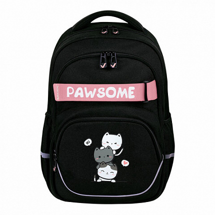 Рюкзак BRAUBERG MOTION, 2 отделения, 3 кармана, "Cat tower", 41х28х17 см, 272033