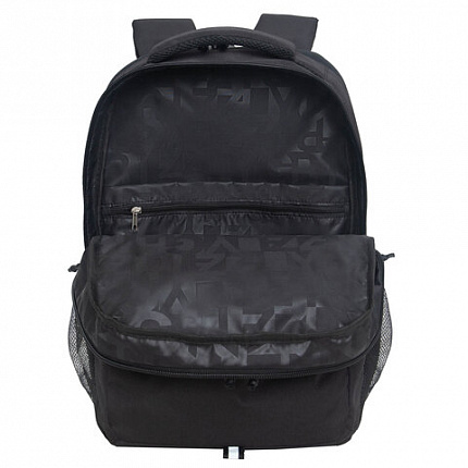 Рюкзак GRIZZLY школьный, анатомическая спинка, 2 отделения, для мальчиков, "BLACK STRIPES", 42х31х22 см, RU-532-1/2