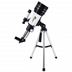 Телескоп рефрактор астрономический настольный, увеличение 150х, объектив 70 мм, фокус 300 мм, видоискатель, BRAUBERG KIDS 70300, 391397