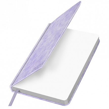 Ежедневник датированный 2026 А5 138х213 мм, BRAUBERG "Ice", под кожу, сиреневый, 117392