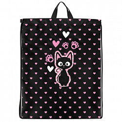 Мешок для обуви BRAUBERG KIDS, с петлей, 42х34 см, "Amazed cat", 271629