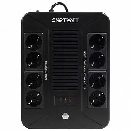 Источник бесперебойного питания SMARTWATT UPS SAFE PRO 850, 850 ВА (510 Вт), 8 розеток, 3703020270005