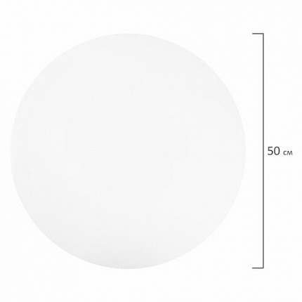 Холст на подрамнике, круглый 50 см, грунтованный, 380 г/м2, 100% хлопок, BRAUBERG ART CLASSIC, 192329