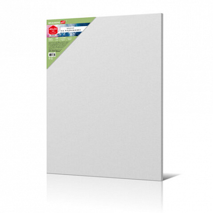 Холст на подрамнике BRAUBERG ART BASIC 40*50 см, 280 г/м2, хлопок, мелкое зерно, грунт, 192667
