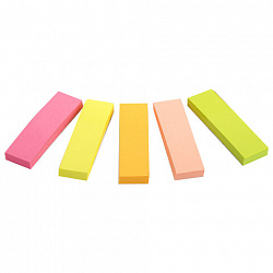 Закладки клейкие неоновые BRAUBERG бумажные, 50х14 мм, 1250 штук (5 цветов х 50 листов, КОМПЛЕКТ 5 штук), 112443