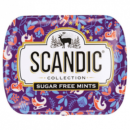 Драже освежающие SCANDIC без сахара со вкусом "Клубничный микс", 14 г., 4610274540063