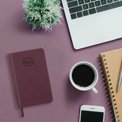 Ежедневник датированный 2026, МАЛЫЙ ФОРМАТ 100х150 мм, А6, BRAUBERG "Favorite", под кожу, коричневый, 117249