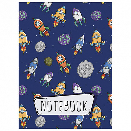 Блокнот МАЛЫЙ ФОРМАТ (75x105 мм), А7, 40 л., гребень, фольга, TWIN лак, клетка, "МИКС 4" (6 видов), 099111