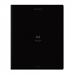 Тетрадь А5 96 л. BRAUBERG, на сшивке с корешком, клетка, обложка картон, "Ритм", 405289