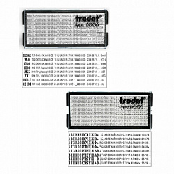 Штамп самонаборный 6-строчный, оттиск 50х30 мм, синий без рамки, TRODAT 4929 P3, КАССЫ В КОМПЛЕКТЕ, 53408