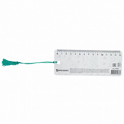 Закладка для книг с линейкой 3D-ОБЪЕМНАЯ BRAUBERG, "Смайлики", с декоративным шнурком, 128096